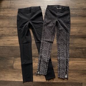 RAG & BONE The Coolest Slimming Zip Hem Edgy Legging Pants Sz S (Lot of 2!!)